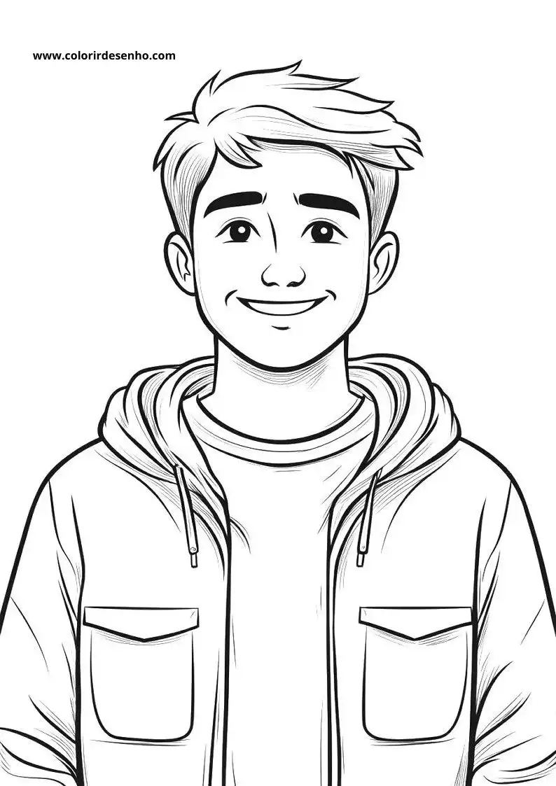 Free Printable Man Coloring Sheets 2