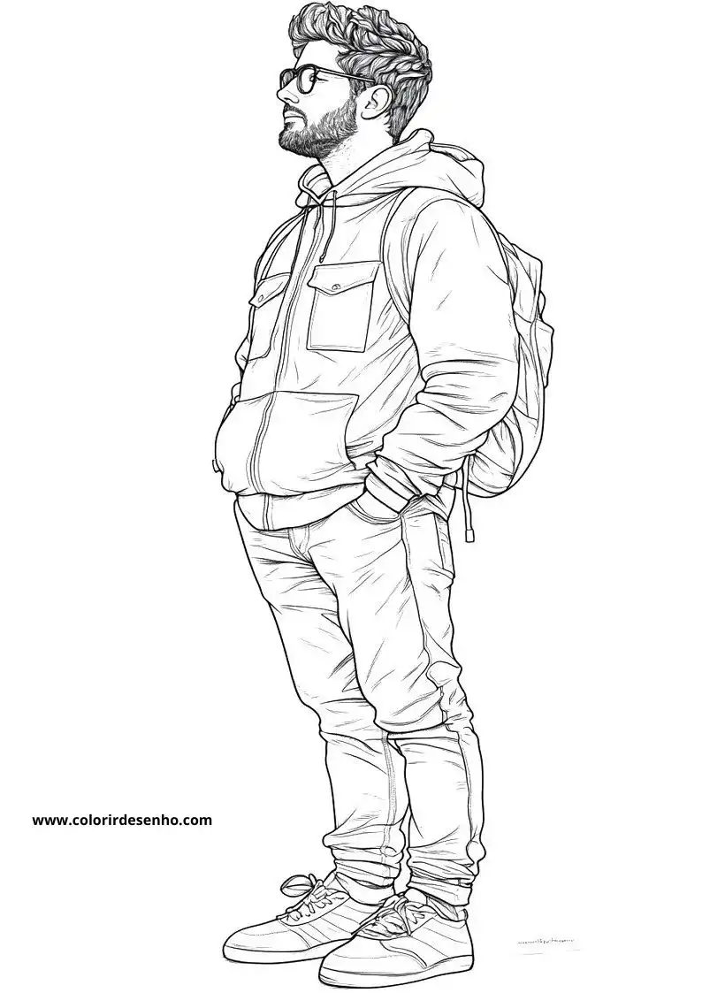 Free Printable Man Coloring Sheets 21
