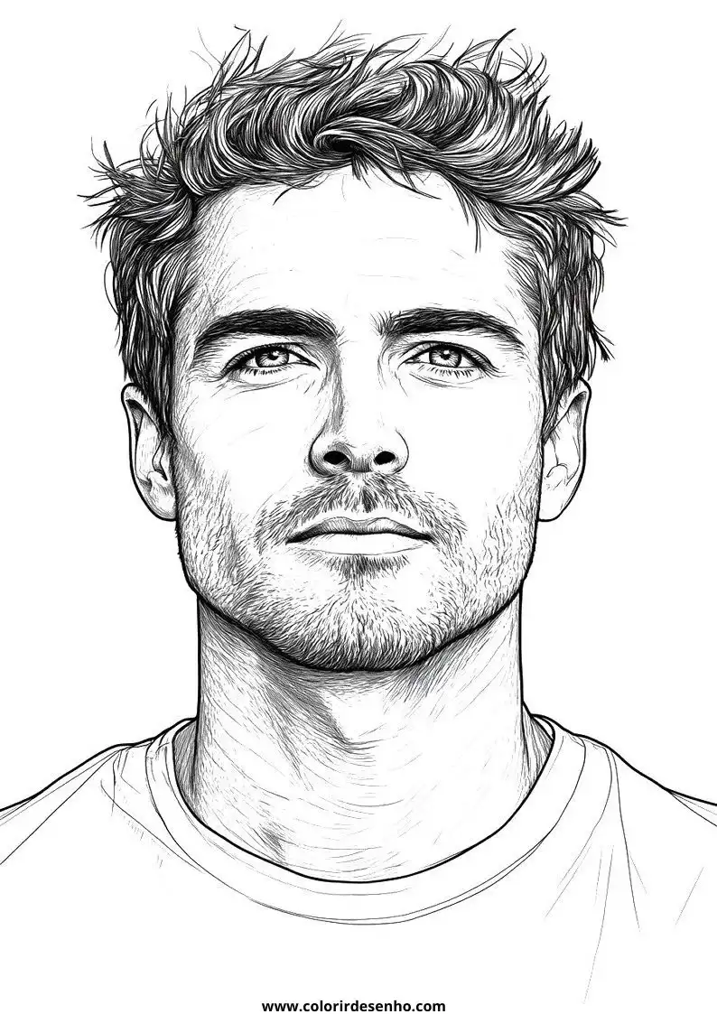 Free Printable Man Coloring Sheets 22