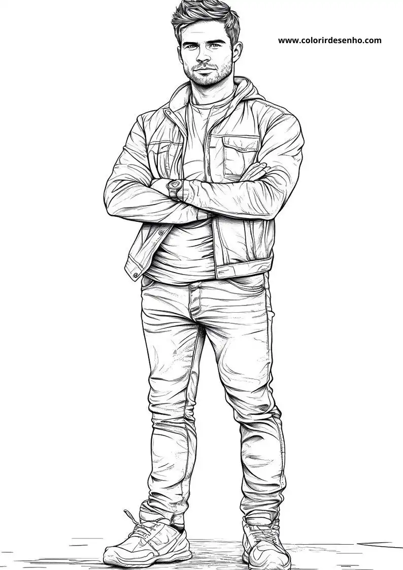 Free Printable Man Coloring Sheets 23