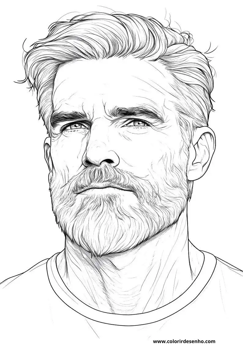 Free Printable Man Coloring Sheets 24