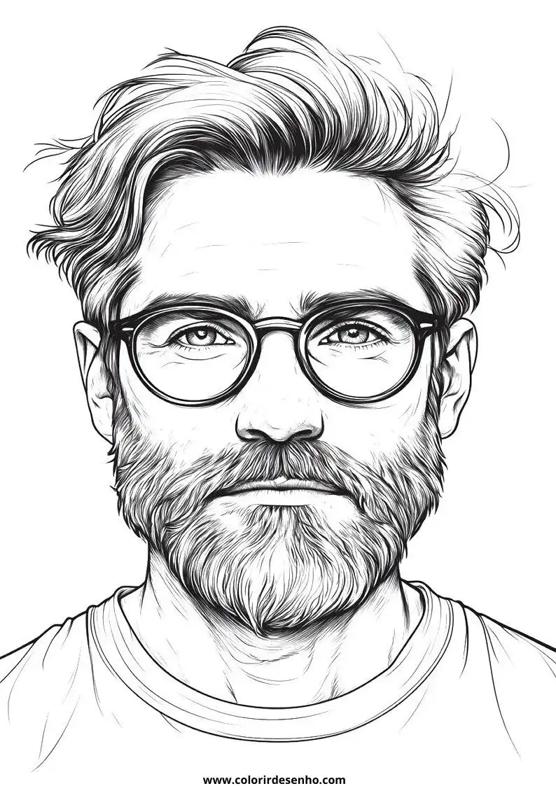Free Printable Man Coloring Sheets 25