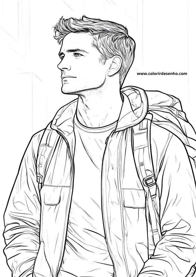 Free Printable Man Coloring Sheets 26