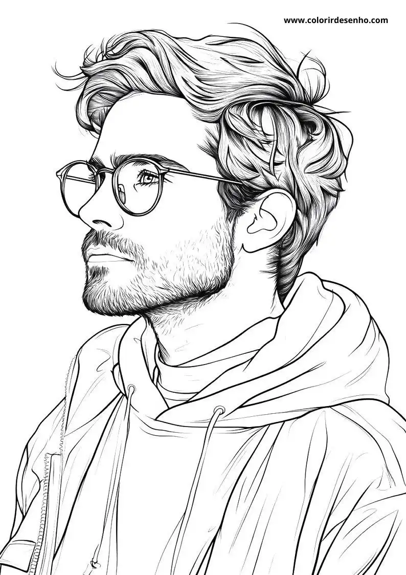 Free Printable Man Coloring Sheets 3