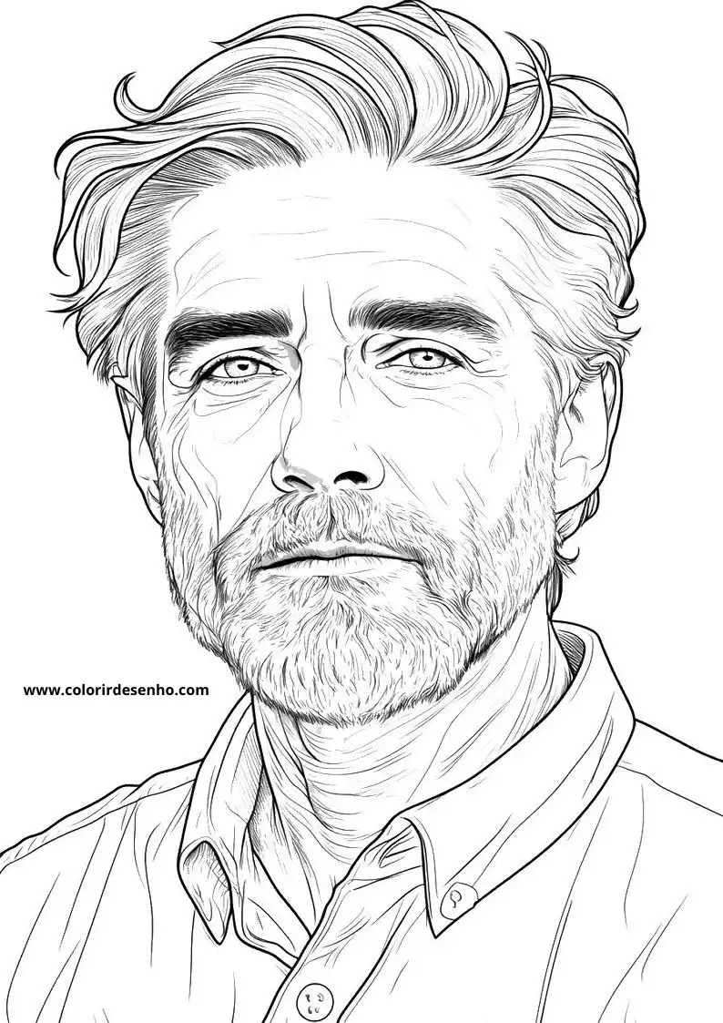 Free Printable Man Coloring Sheets 7