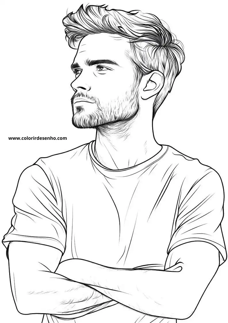 Free Printable Man Coloring Sheets 8