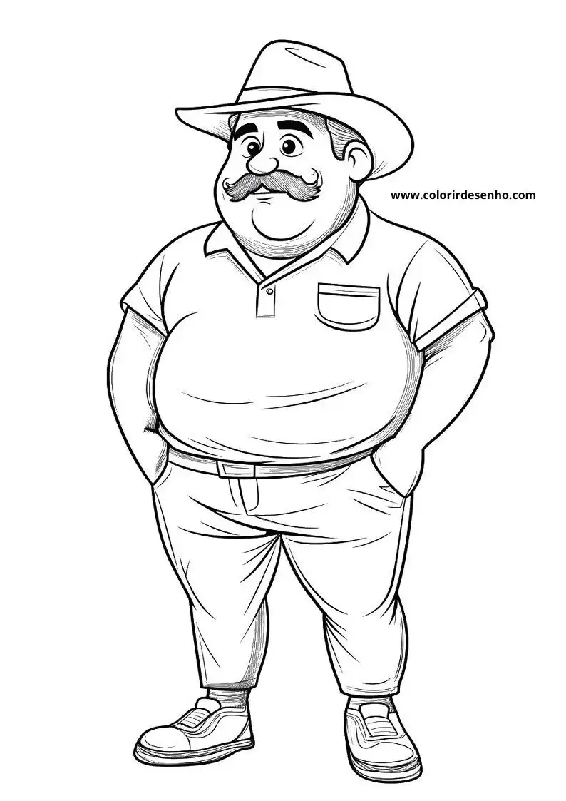 Free Printable Man Coloring Sheets 9
