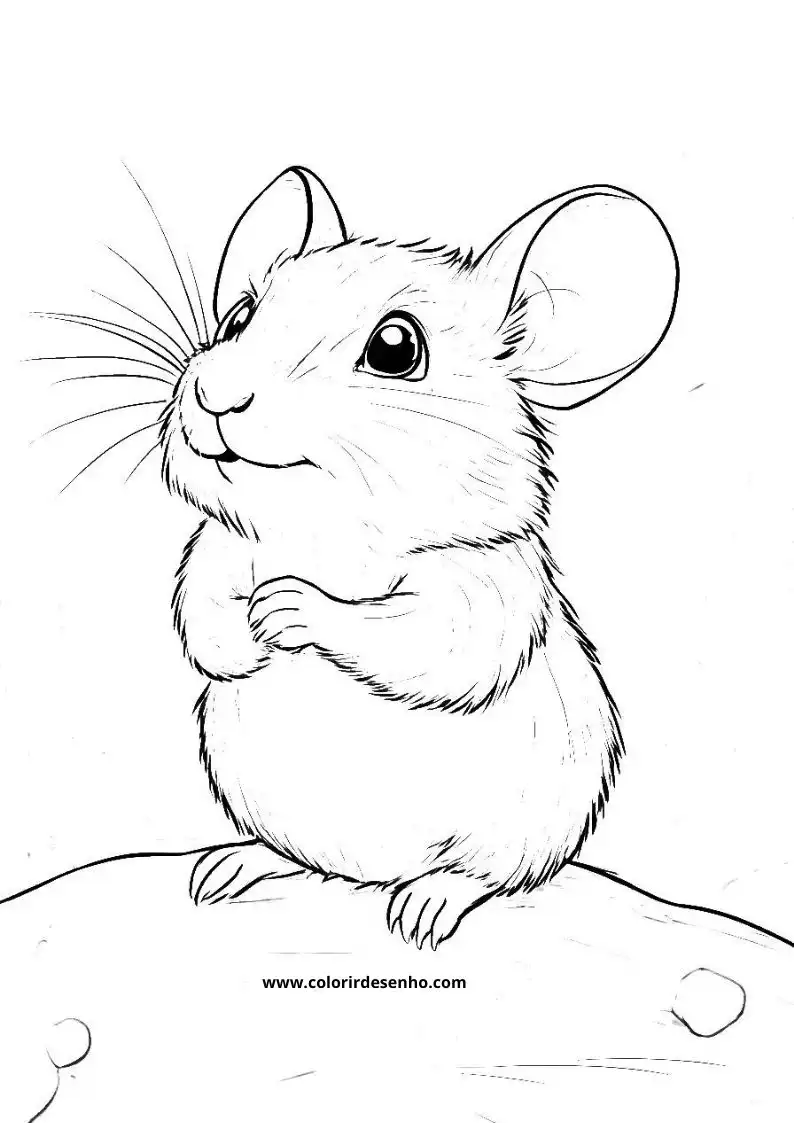 Free Printable Mouse Coloring Pages in PDF 11