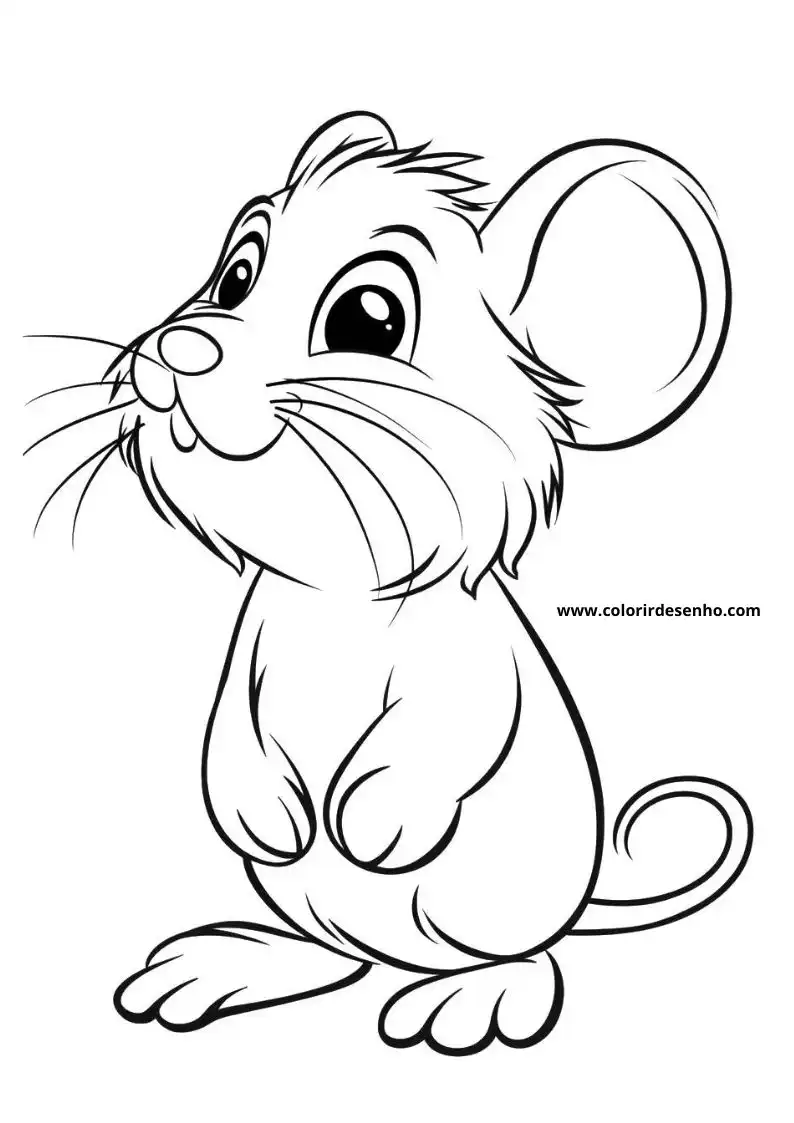 Free Printable Mouse Coloring Pages in PDF 19