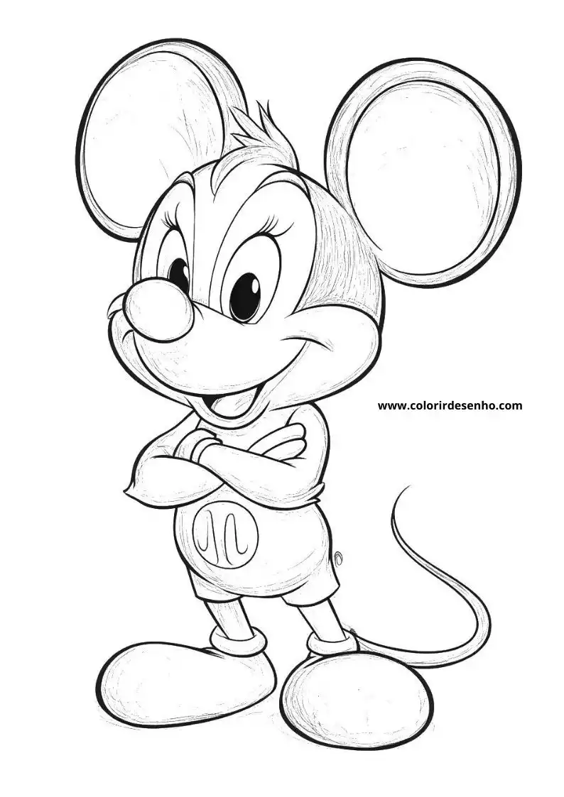 Free Printable Mouse Coloring Pages in PDF 26