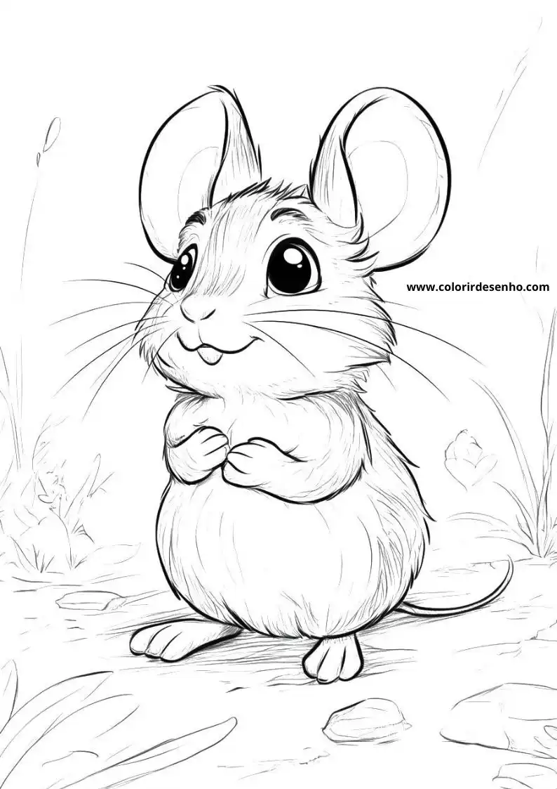 Free Printable Mouse Coloring Pages in PDF 29