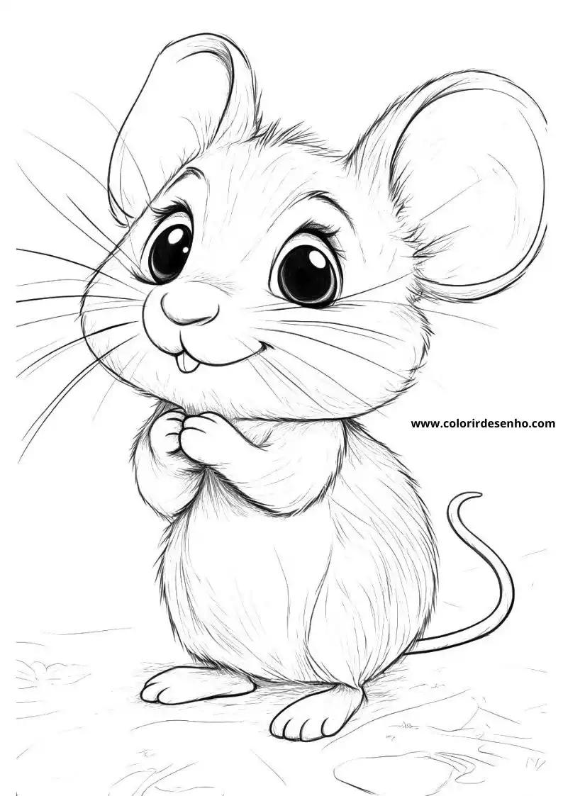 Free Printable Mouse Coloring Pages in PDF 33