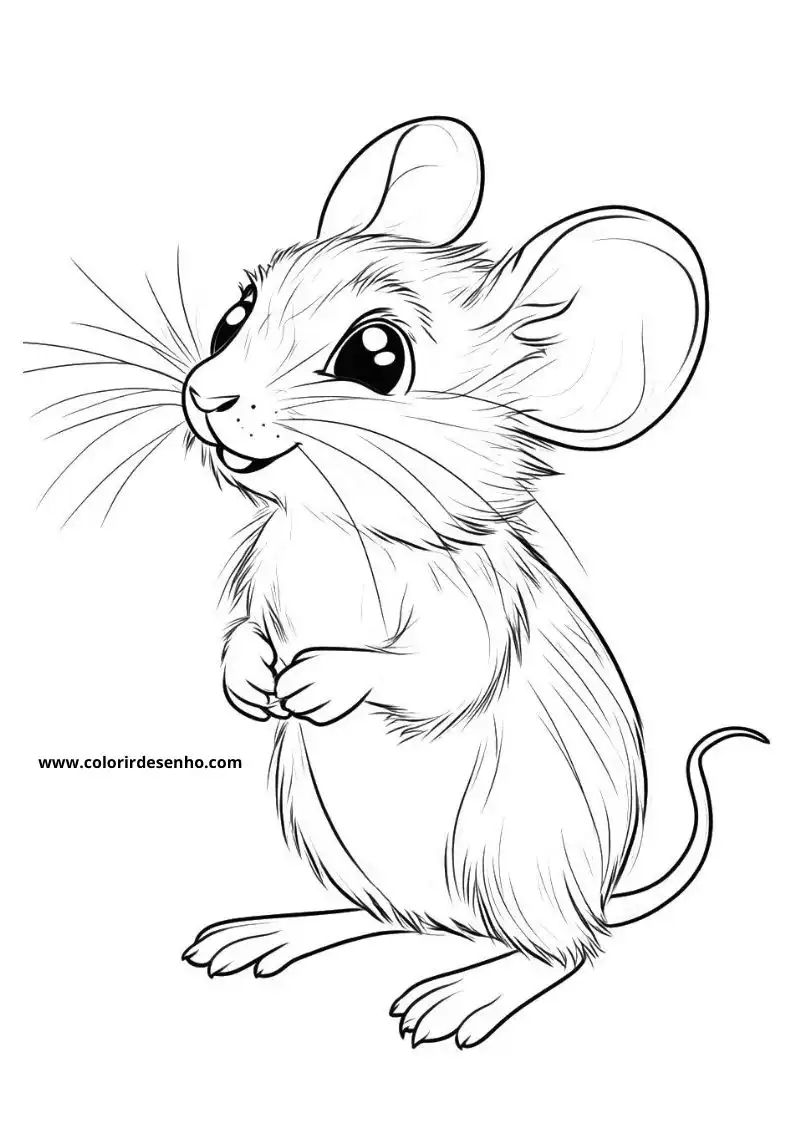Free Printable Mouse Coloring Pages in PDF 34