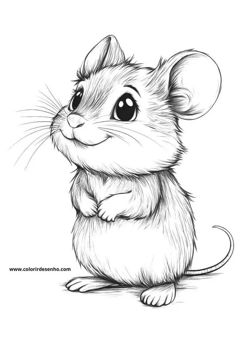 Free Printable Mouse Coloring Pages in PDF 36