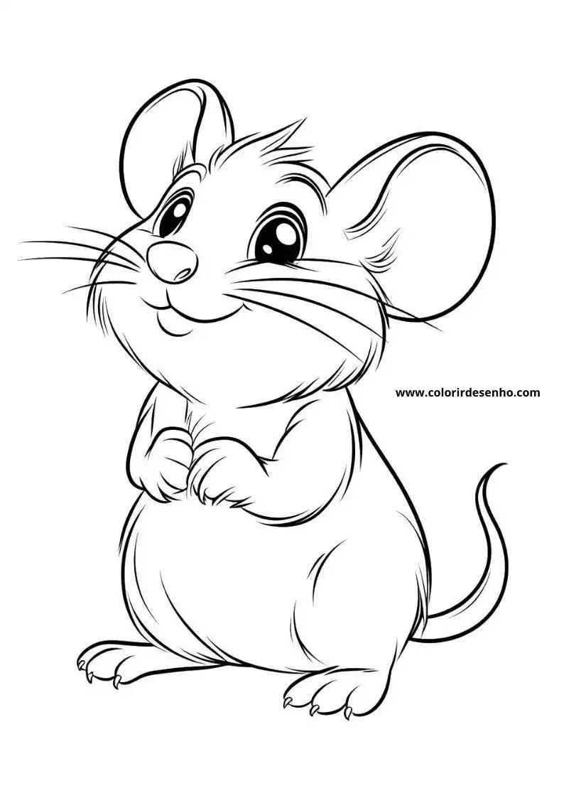 Free Printable Mouse Coloring Pages in PDF 40