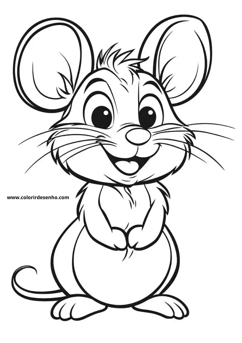 Free Printable Mouse Coloring Pages in PDF 41