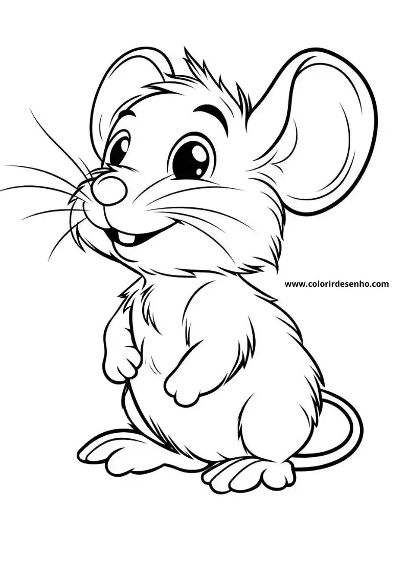 Free Printable Mouse Coloring Pages in PDF 43