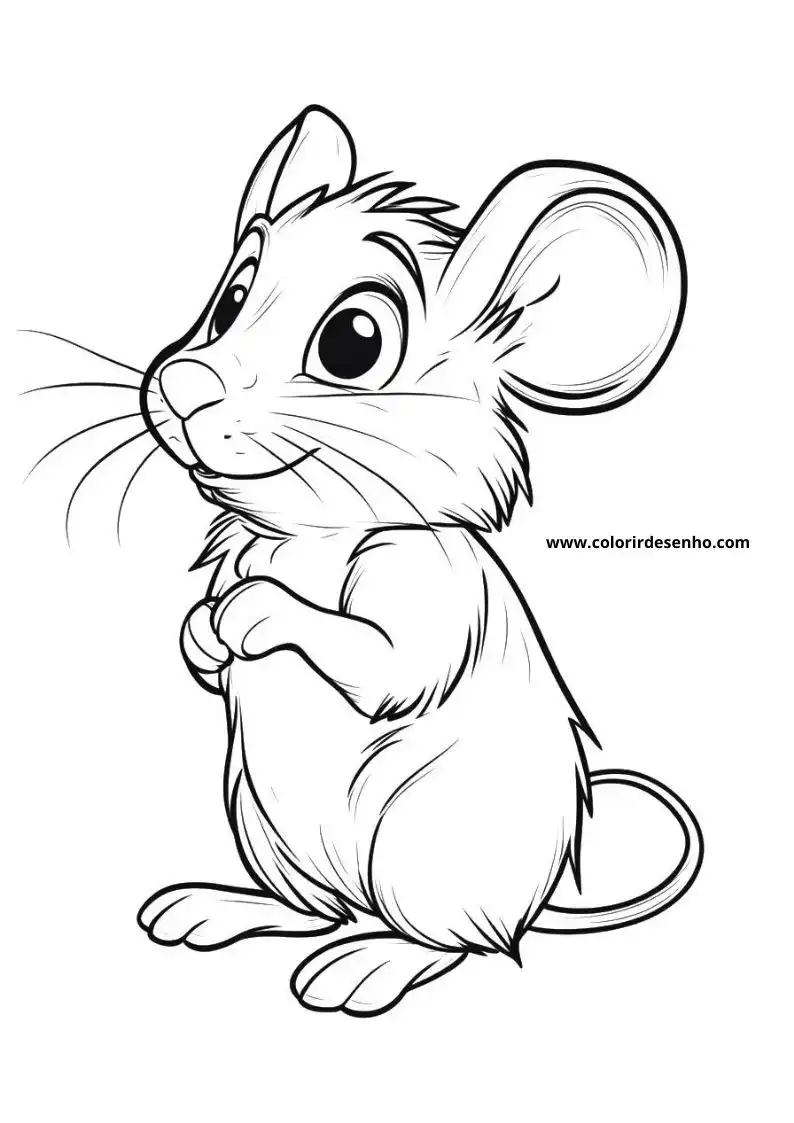 Free Printable Mouse Coloring Pages in PDF 44