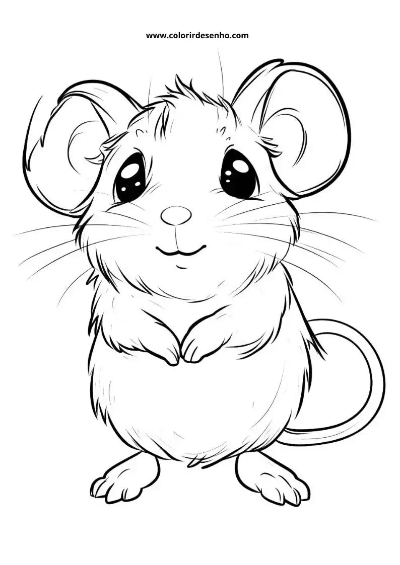 Free Printable Mouse Coloring Pages in PDF 45