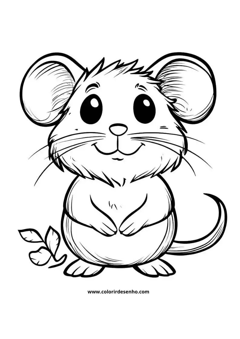 Free Printable Mouse Coloring Pages in PDF 5