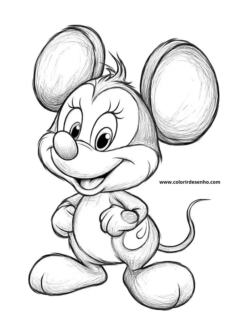 Free Printable Mouse Coloring Pages in PDF 8