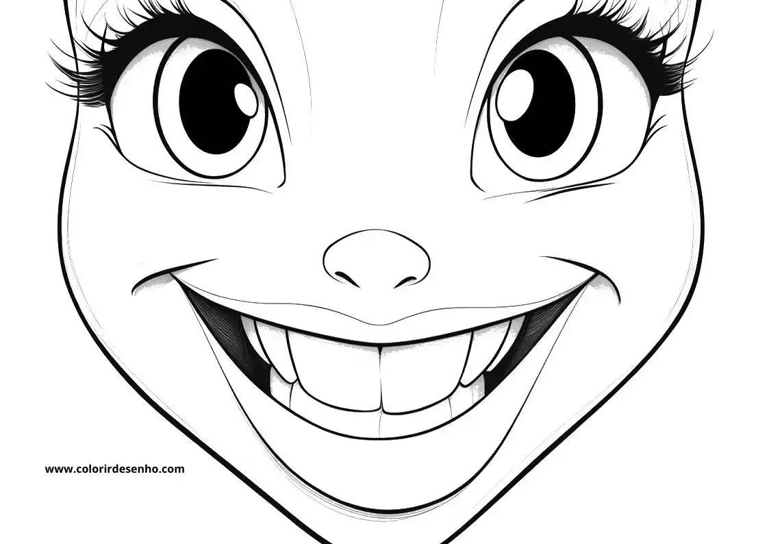 Free Printable Mouth Coloring Pages in PDF 2