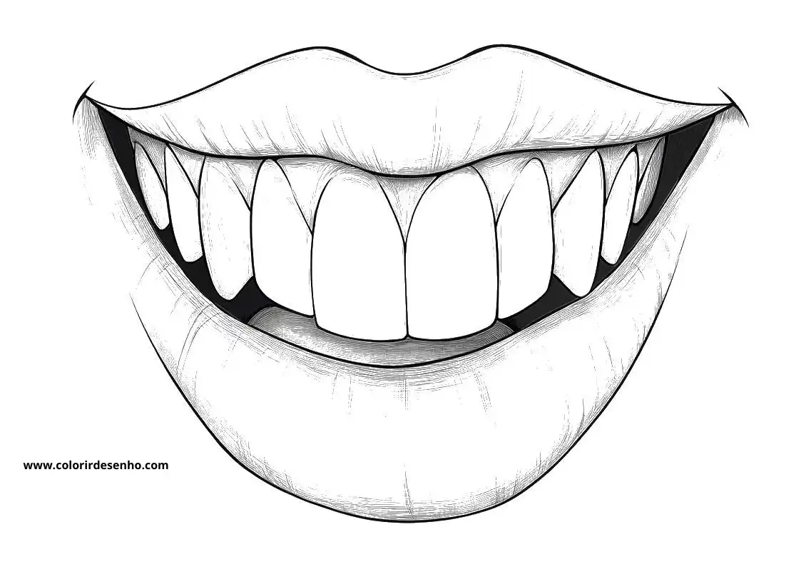 Free Printable Mouth Coloring Sheets 1