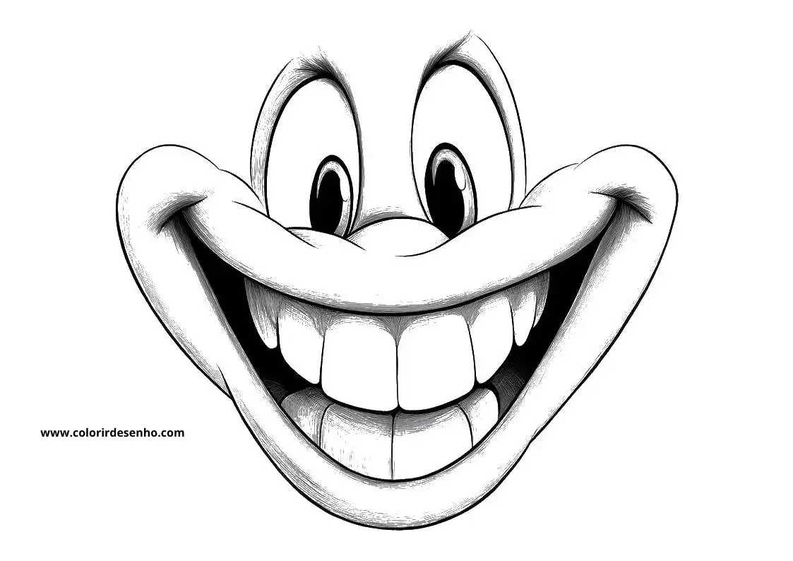Free Printable Mouth Coloring Sheets 2