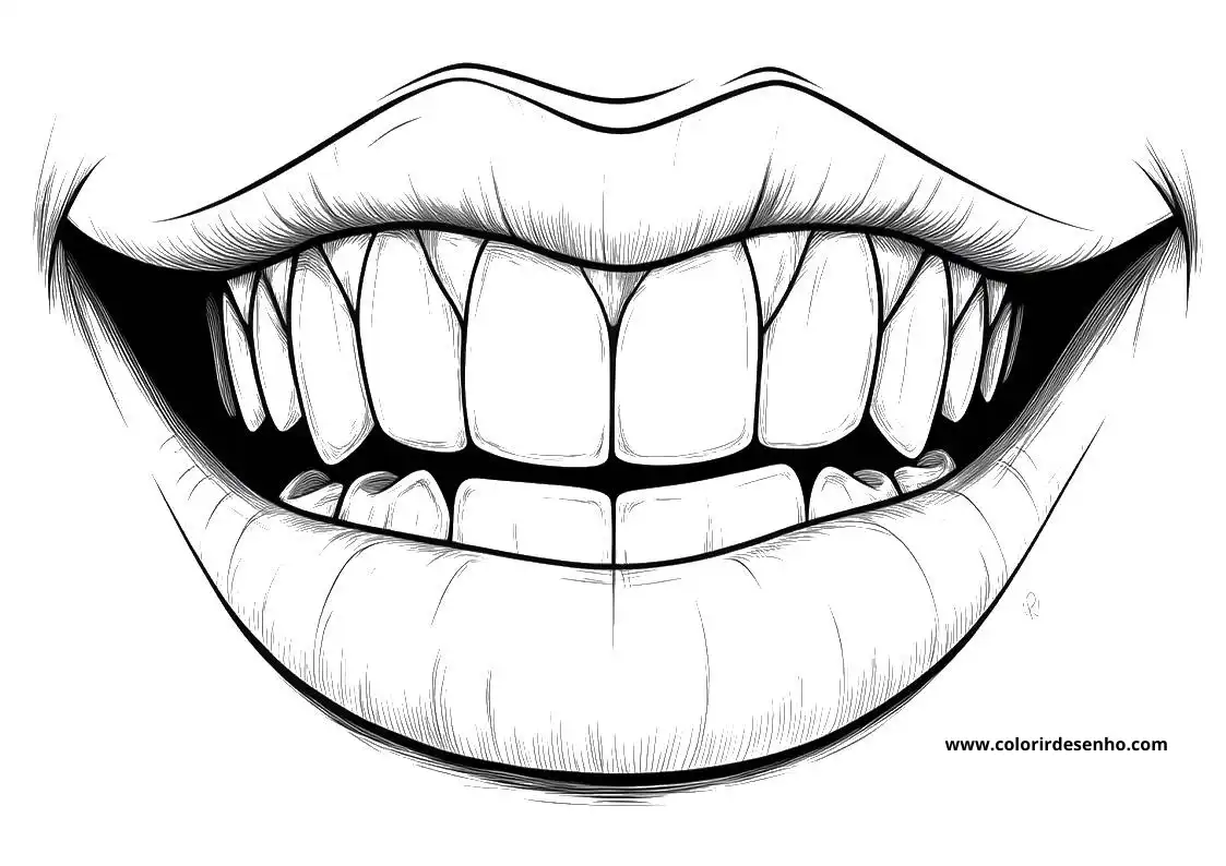 Free Printable Mouth Coloring Sheets 3