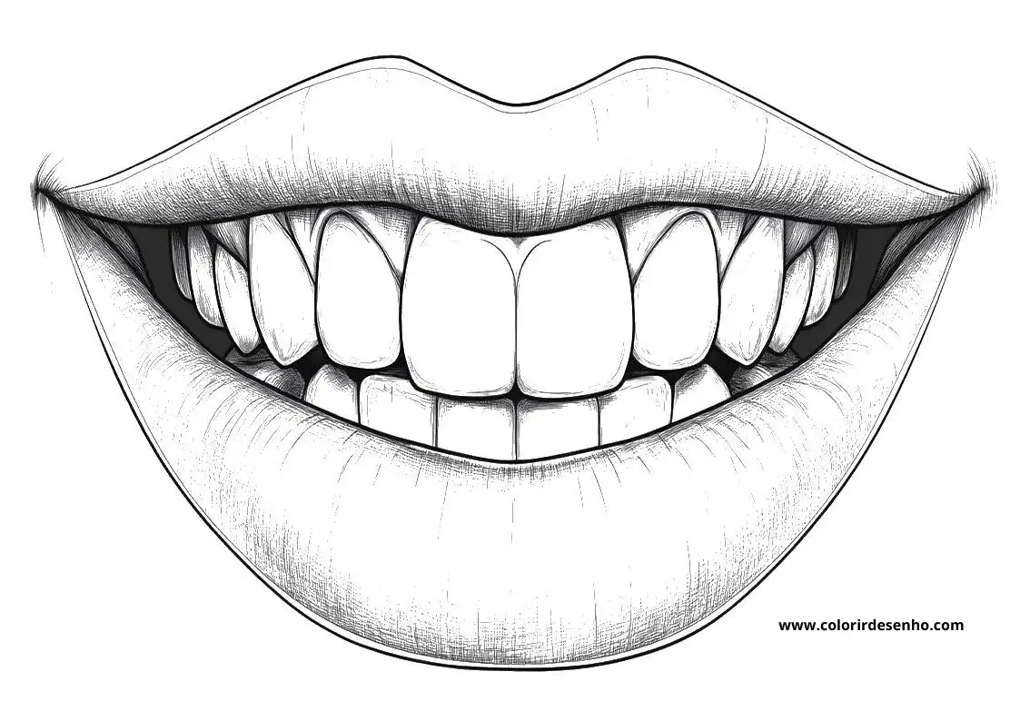 Free Printable Mouth Coloring Sheets 4