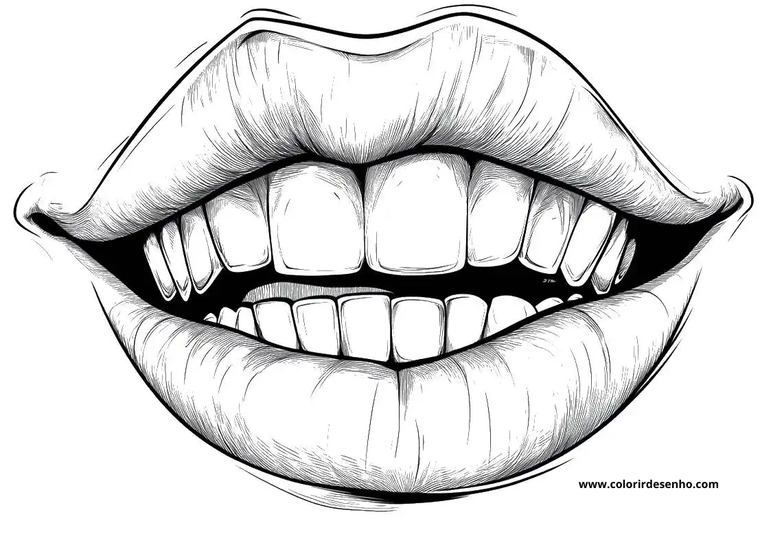 Free Printable Mouth Coloring Sheets 5