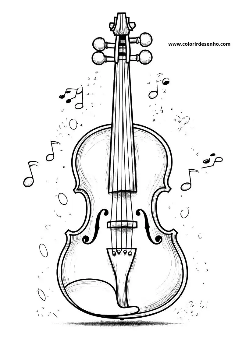 Free Printable Music Coloring Pages in PDF 1