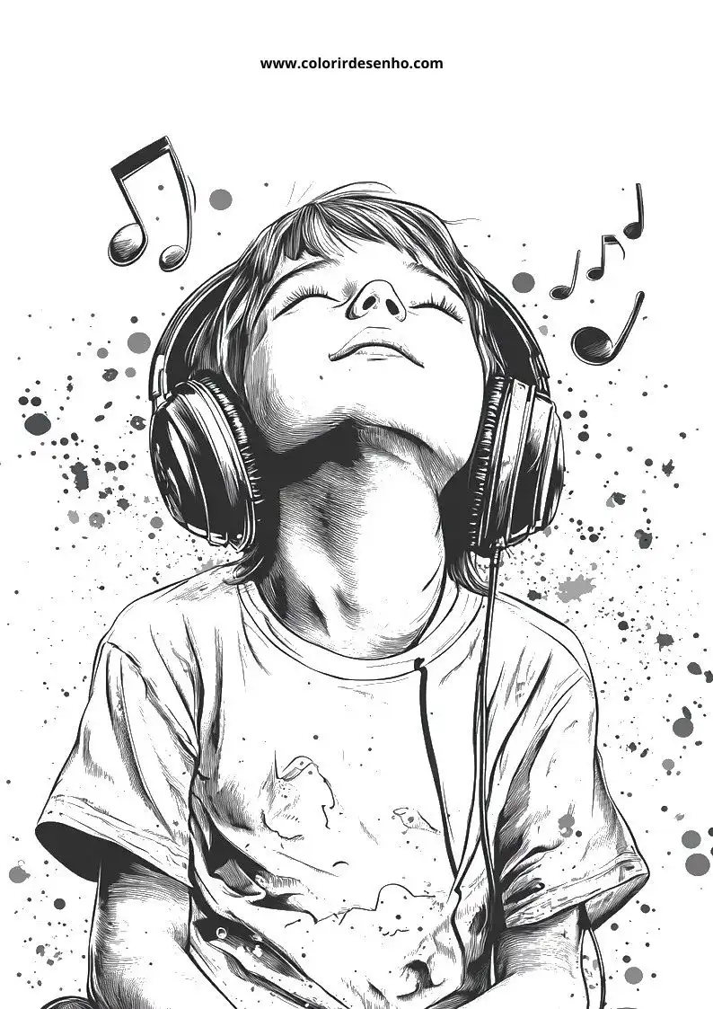 Free Printable Music Coloring Pages in PDF 3