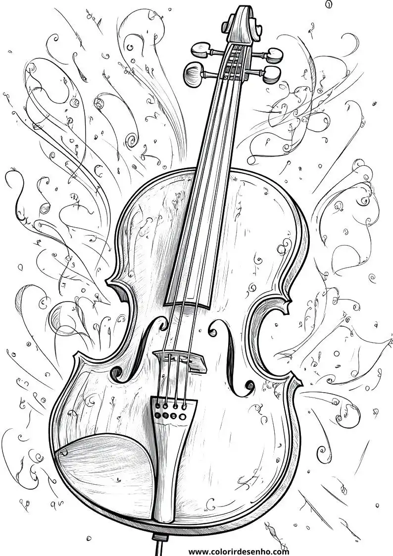 Free Printable Music Coloring Pages in PDF 8