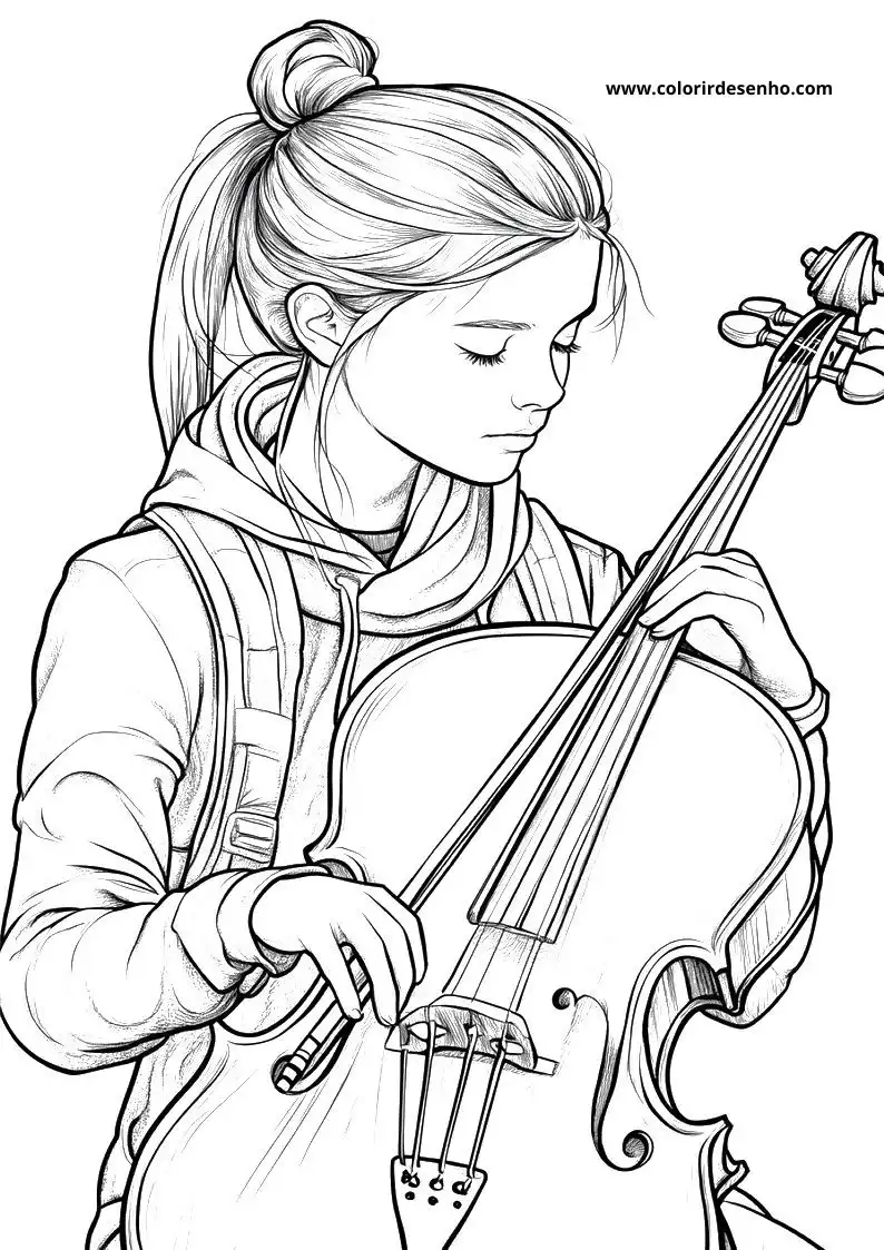 Free Printable Music Coloring Sheets 6