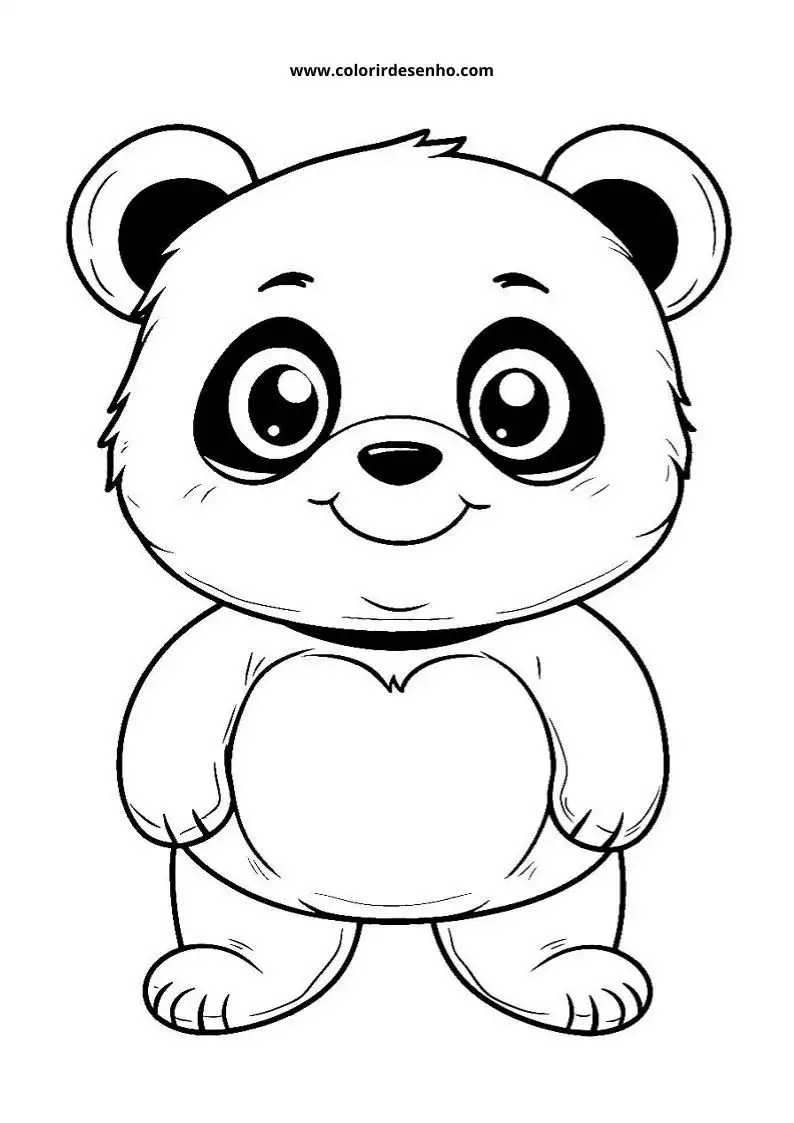 Free Printable Panda Coloring Pages in PDF 2