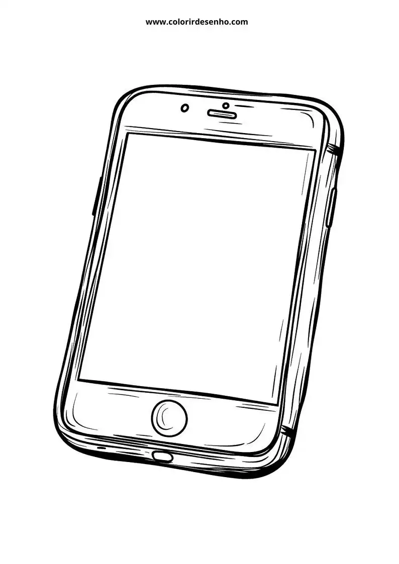 Free Printable Phone Coloring Pages in PDF 10