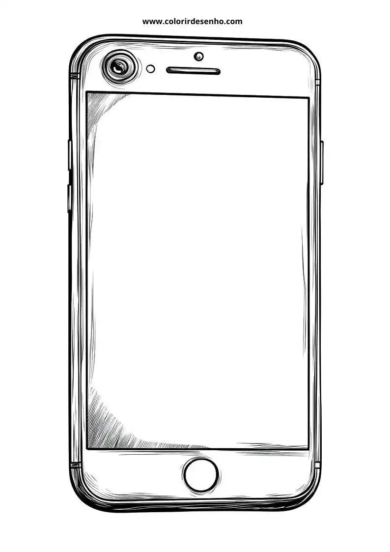 Free Printable Phone Coloring Pages in PDF 11
