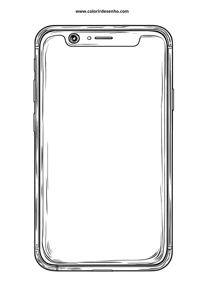 Free Printable Phone Coloring Pages in PDF 8