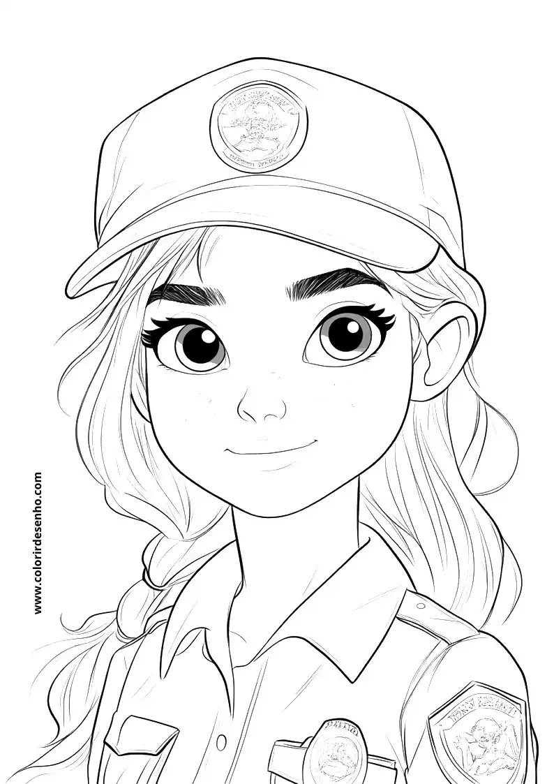 Free Printable Police Coloring Sheets 2