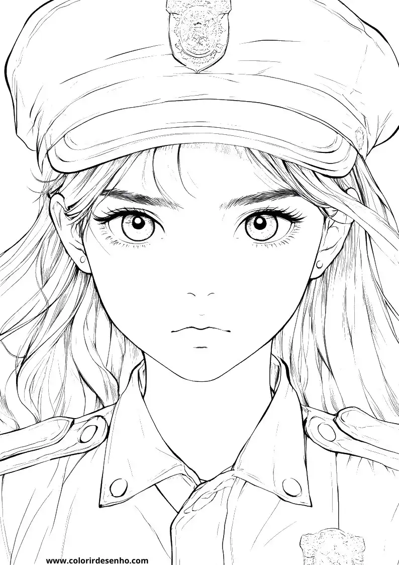 Free Printable Police Coloring Sheets 3