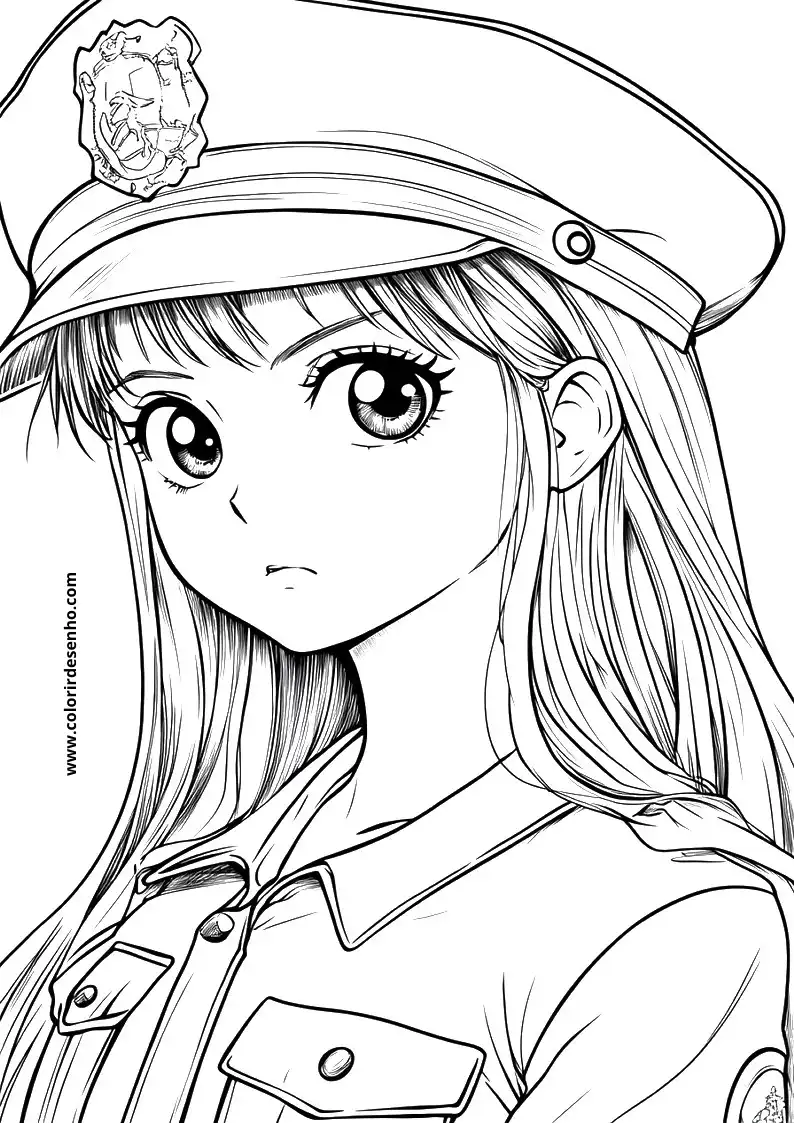 Free Printable Police Coloring Sheets 4
