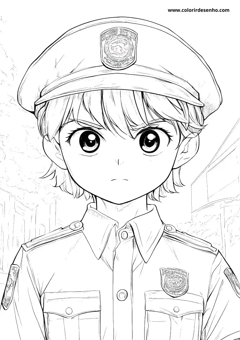 Free Printable Police Coloring Sheets 5