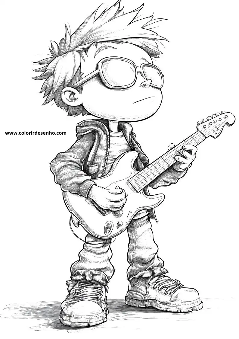 Free Printable Pop Rock Coloring Sheets 2