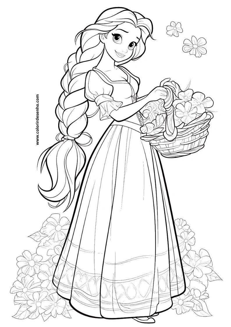 Free Printable Princess Coloring Pages in PDF 2
