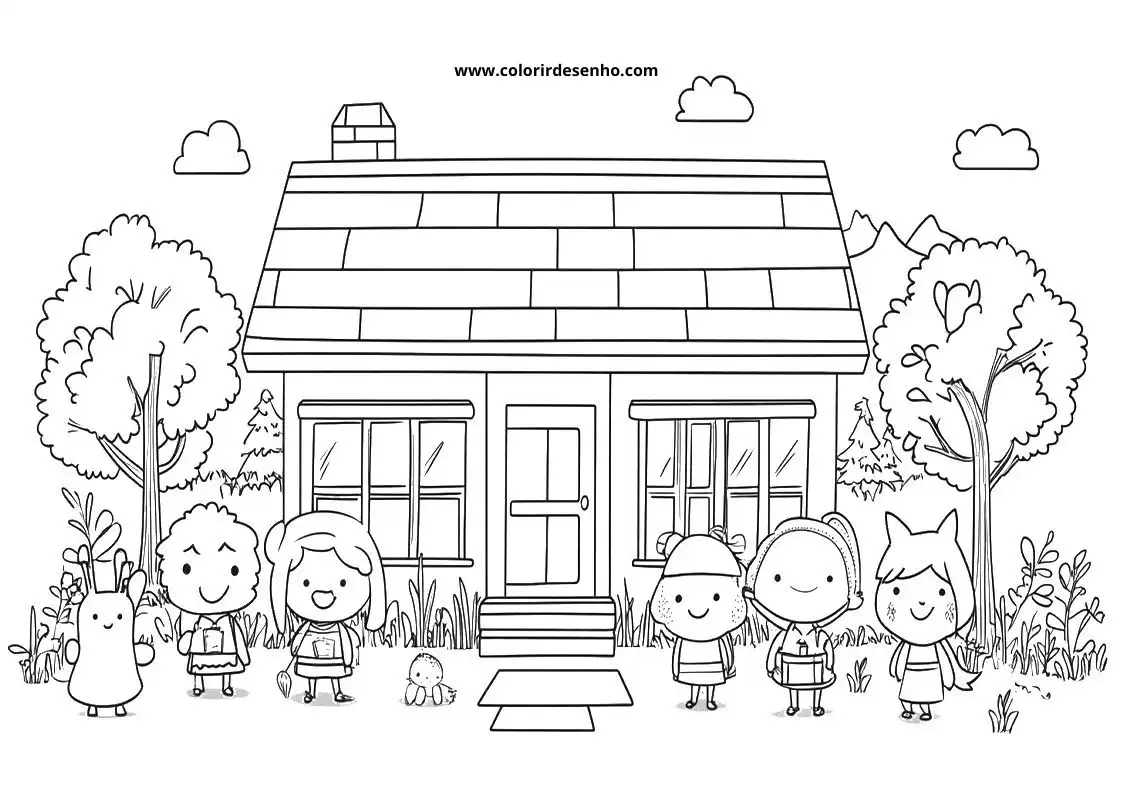 Free Printable School Coloring Pages in PDF 11