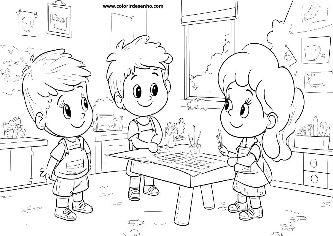 Free Printable School Coloring Pages in PDF 6