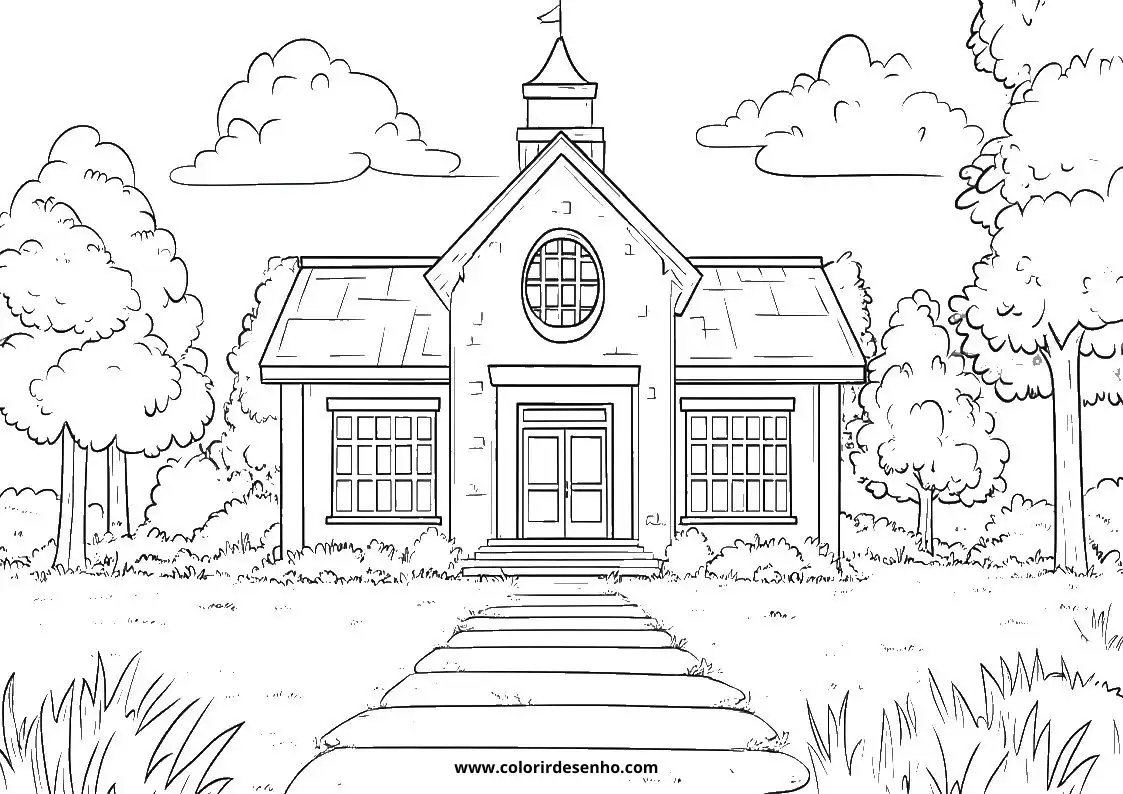 Free Printable School Coloring Sheets 10