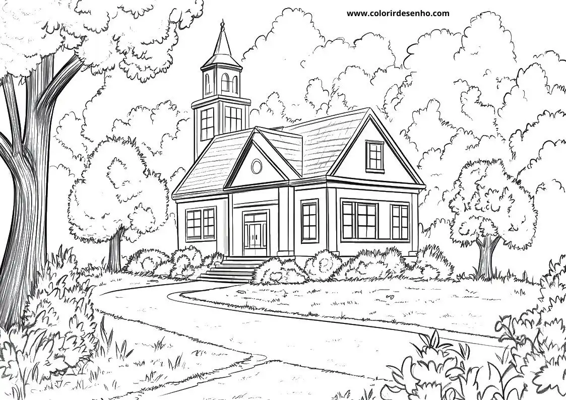 Free Printable School Coloring Sheets 13