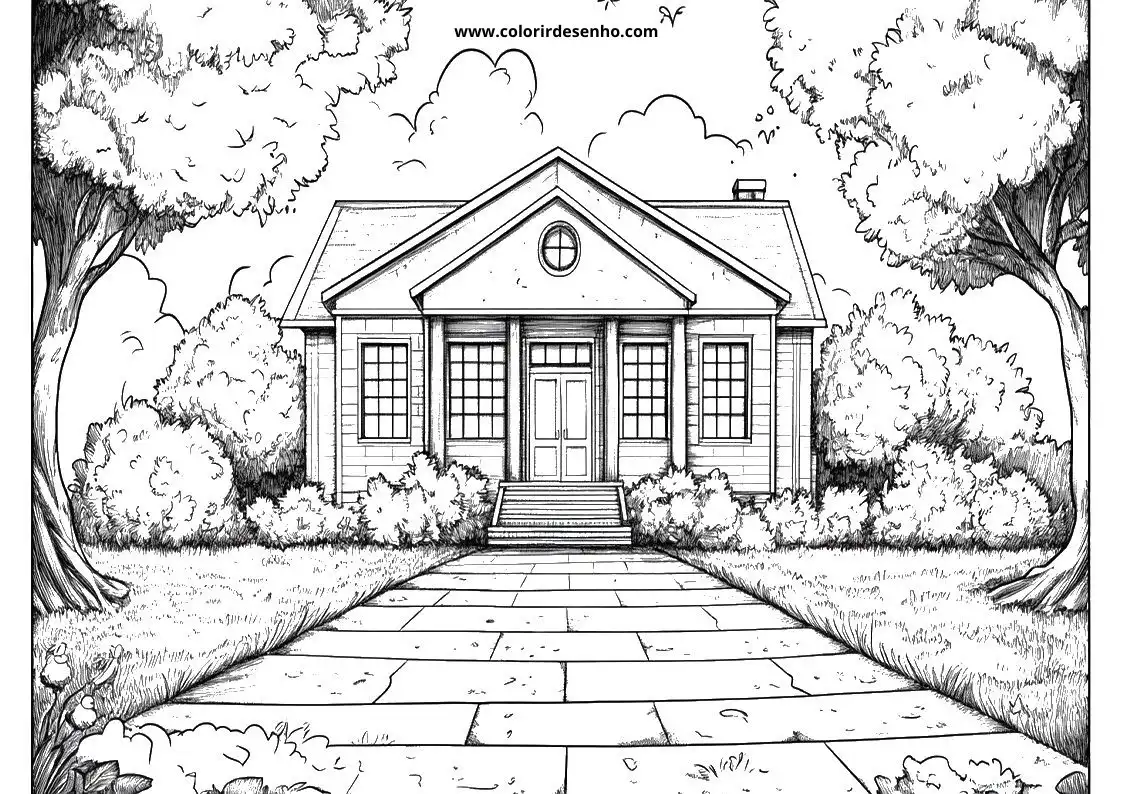 Free Printable School Coloring Sheets 18